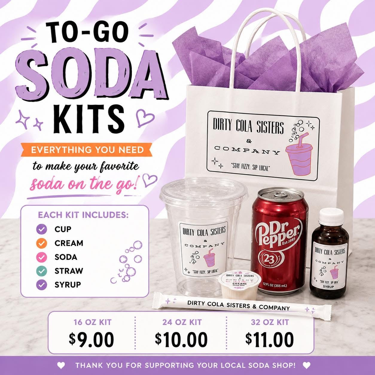 To Go Dirty Soda Kit